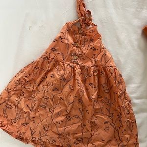 Red Caribou halter dress